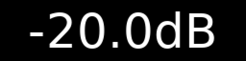 The home screen in volume-only mode: the volume alone, in a large font